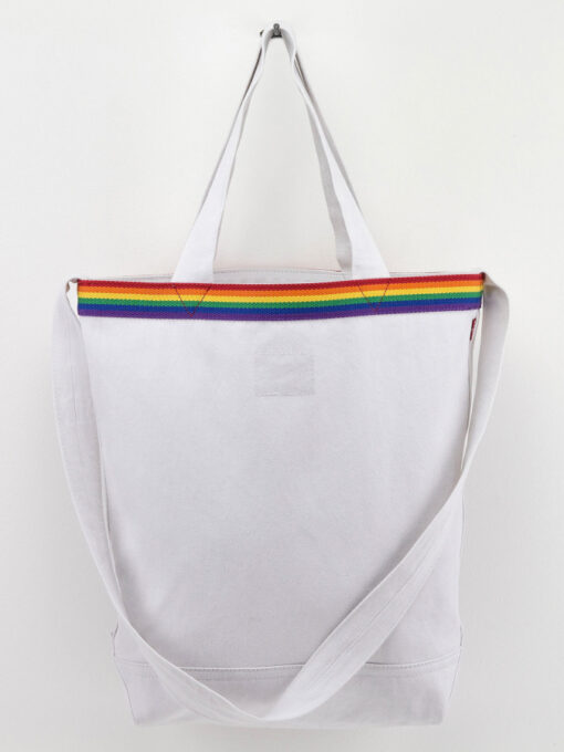 Taška LEVI'S Rainbow Tab Festival Tote Biela