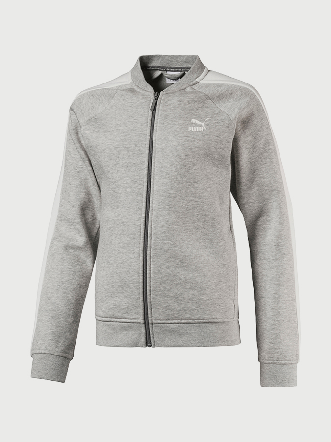 Mikina Puma Classic Jacket (T7) Medium Gray Heather Šedá - lacné mikiny