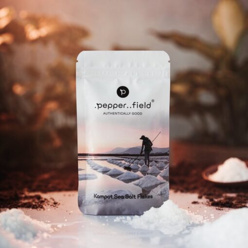 Sea Salt Flakes - soľné pyramídy - výber najväčších kryštálov soľných vločiek z Kampotu 100g - kampotský pepř