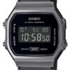 Hodinky CASIO A168WEMB-1BEF - Farba: čierna