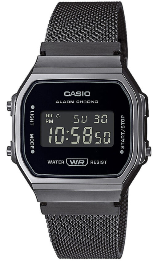 Hodinky CASIO A168WEMB-1BEF - Farba: čierna