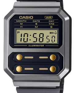 Hodinky CASIO A100WEGG-1A2EF - Farba: čierna