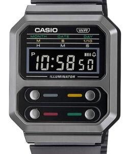 Hodinky CASIO A100WEGG-1AEF - Farba: čierna