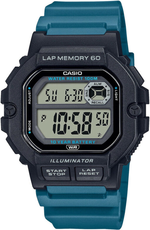 Hodinky CASIO WS-1400H-3AVEF - Farba: petrolejová