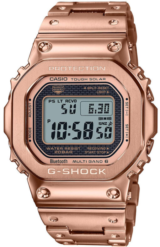 Hodinky CASIO GMW-B5000GD-4ER - Farba: ružová zlatá