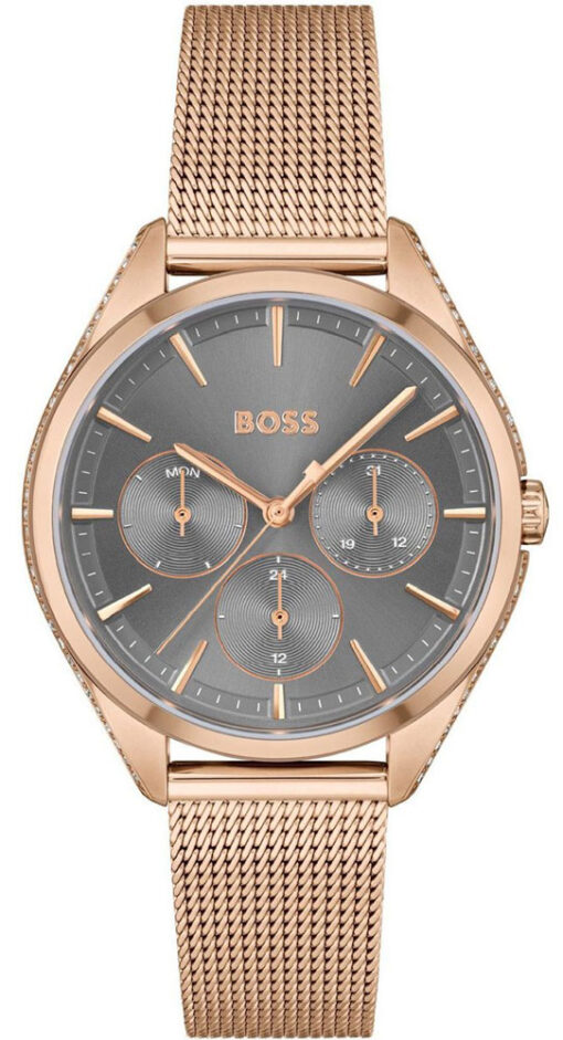 Hodinky HUGO BOSS 1502639 - Farba: ružová zlatá