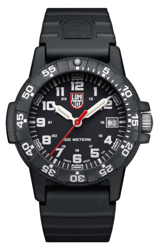 Hodinky LUMINOX LEATHERBACK SEA TURTLE 0300 SERIES XS.0301.L - Farba: čierna