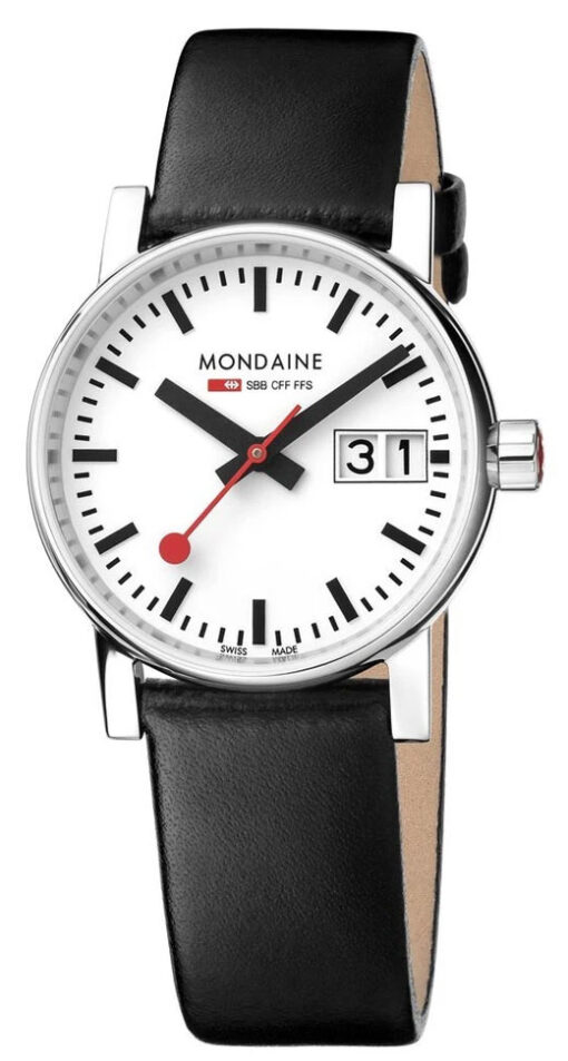 Hodinky MONDAINE MSE.30210.LB - Farba: čierna