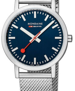 Hodinky MONDAINE A660.30314.40SBJ - Farba: modrá