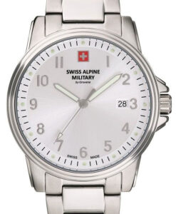 Hodinky SWISS ALPINE MILITARY 7011.1132 - Farba: strieborná