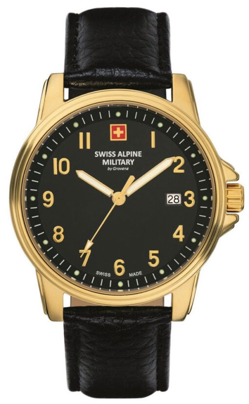 Hodinky SWISS ALPINE MILITARY 7011.1517 - Farba: čierna