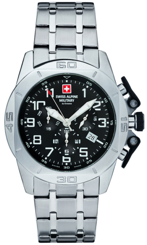 Hodinky SWISS ALPINE MILITARY 7063.9137 - Farba: čierna