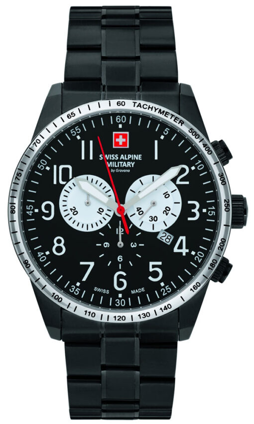 Hodinky SWISS ALPINE MILITARY 7082.9177 - Farba: čierna