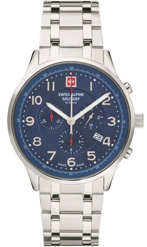 Hodinky SWISS ALPINE MILITARY 7084.9135 - Farba: modrá