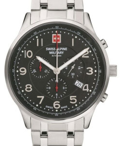 Hodinky SWISS ALPINE MILITARY 7084.9137 - Farba: čierna