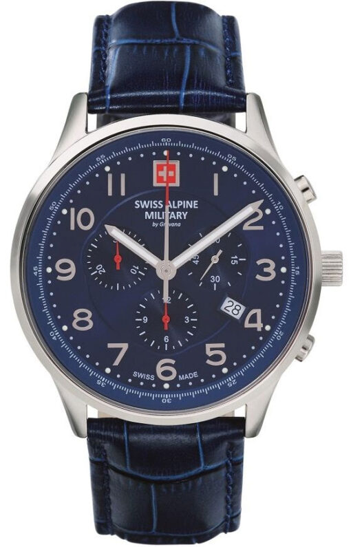 Hodinky SWISS ALPINE MILITARY 7084.9535 - Farba: modrá