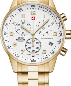 Hodinky SWISS MILITARY BY CHRONO SM34012.03 - Farba: zlatá