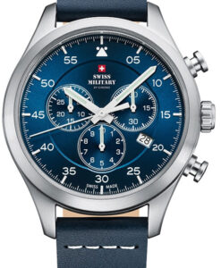 Hodinky SWISS MILITARY BY CHRONO SM34076.05 - Farba: modrá