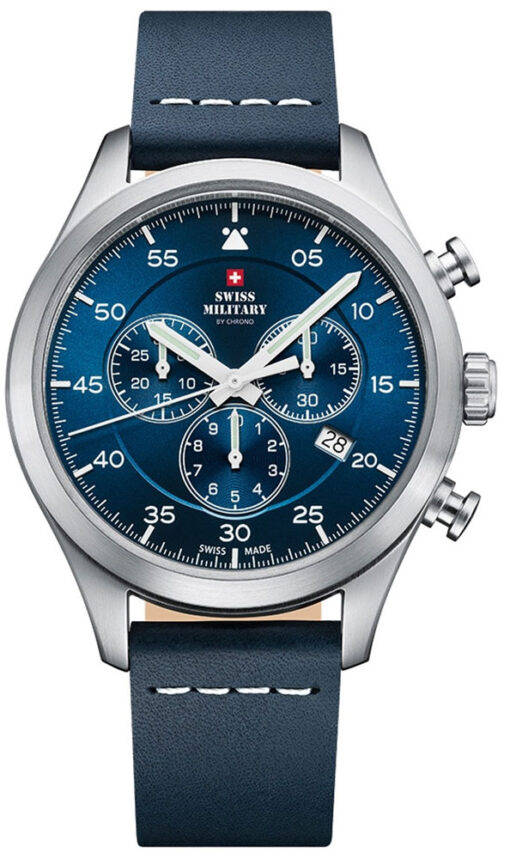 Hodinky SWISS MILITARY BY CHRONO SM34076.05 - Farba: modrá