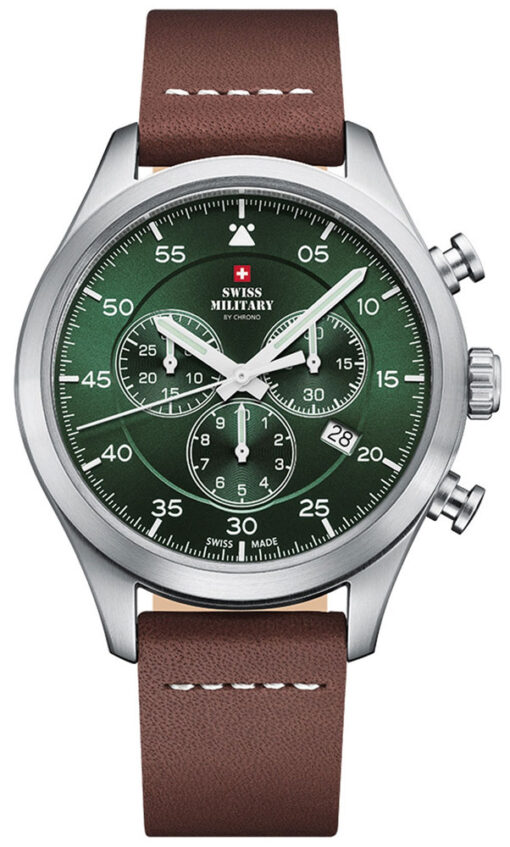 Hodinky SWISS MILITARY BY CHRONO SM34076.07 - Farba: hnedá