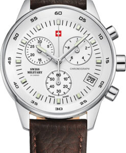 Hodinky SWISS MILITARY BY CHRONO SM30052.04 - Farba: hnedá