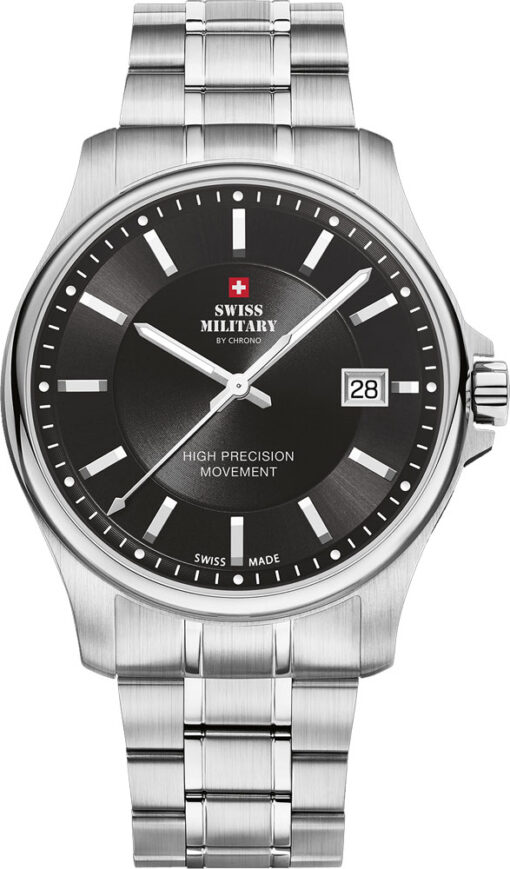 Hodinky SWISS MILITARY BY CHRONO SM30200.01 - Farba: čierna