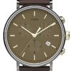 Hodinky TIMEX Fairfield Chronograph 41mm Leather Strap Watch TW2T67700 - Farba: hnedá