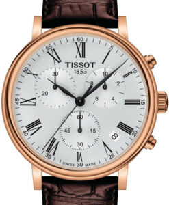 Hodinky TISSOT T122.417.36.033.00 - Farba: hnedá