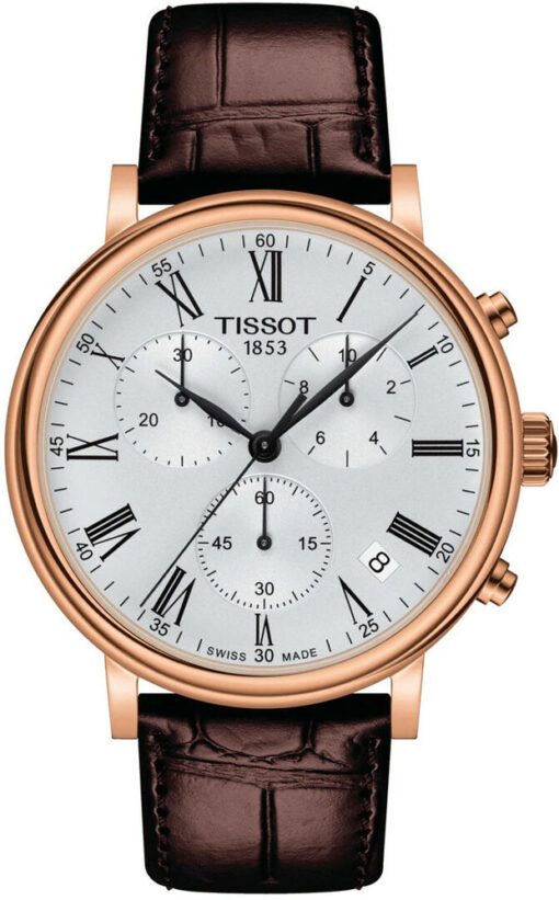 Hodinky TISSOT T122.417.36.033.00 - Farba: hnedá