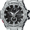 Hodinky CASIO G-SHOCK GST B100D-1A - Farba: strieborná