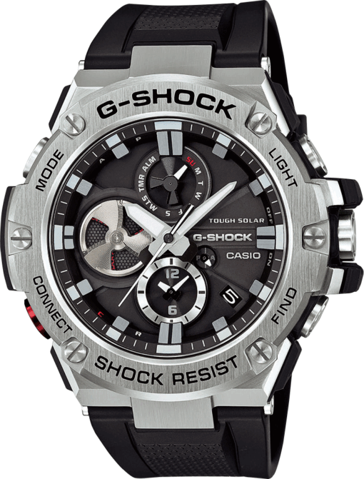 Hodinky CASIO G-SHOCK GST B100-1A - Farba: čierna