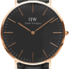 Hodinky DANIEL WELLINGTON DW00100129 - Farba: čierna