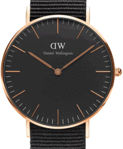 Hodinky DANIEL WELLINGTON DW00100150 - Farba: čierna