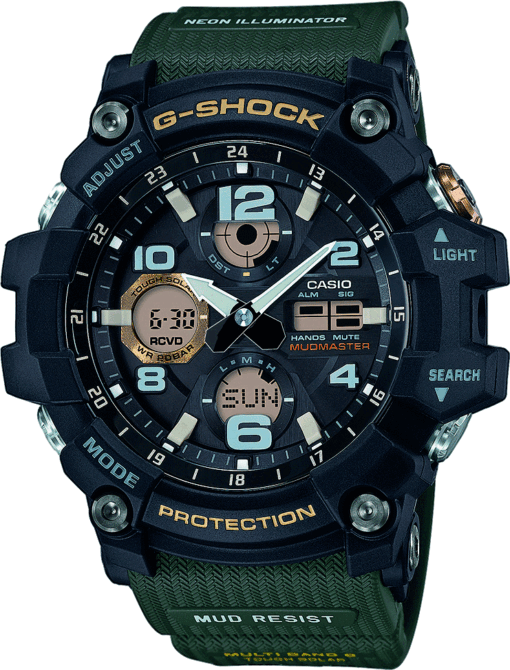 Hodinky CASIO G-SHOCK GWG 100-1A3 - Farba: zelená