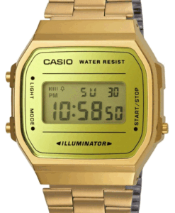 Hodinky CASIO A 168WEGM-9 - Farba: zlatá