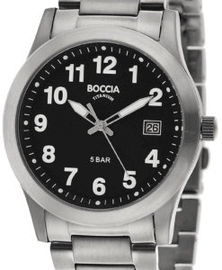 Hodinky BOCCIA TITANIUM 3619-03 - Farba: čierna