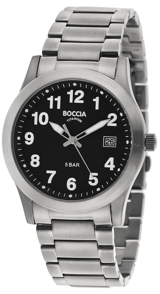 Hodinky BOCCIA TITANIUM 3619-03 - Farba: čierna