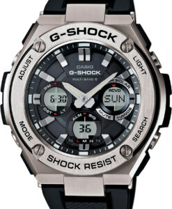 Hodinky CASIO G-SHOCK GST W110-1A - Farba: čierna