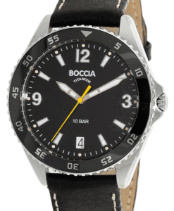 Hodinky BOCCIA TITANIUM 3599-02 - Farba: čierna