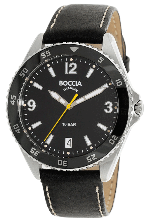 Hodinky BOCCIA TITANIUM 3599-02 - Farba: čierna