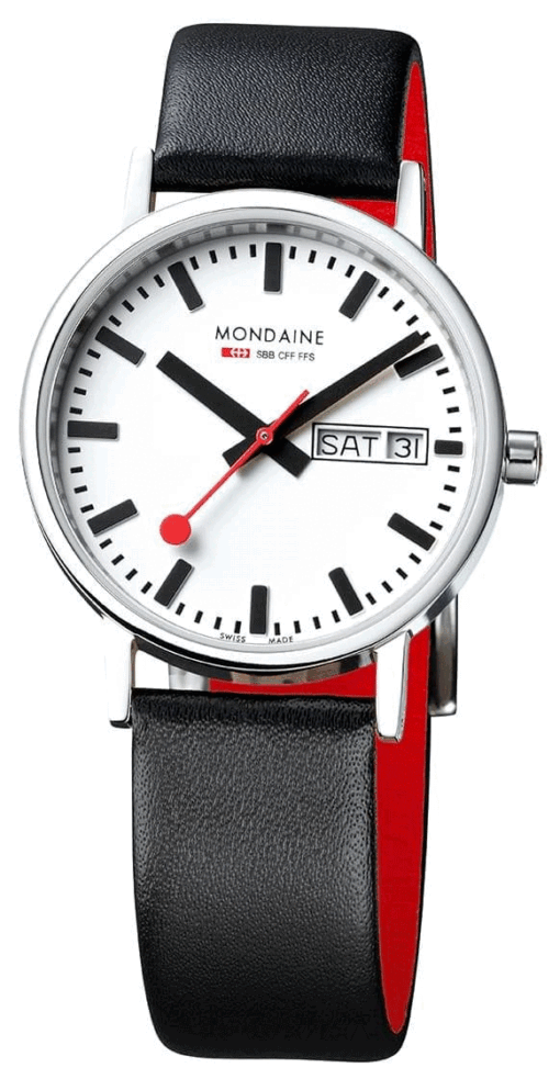 Hodinky MONDAINE A667.30314.11SBB - Farba: biela