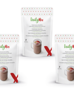 DailyMix Proteínové smoothie s jahodovo-banánovou príchuťou (2+1 ZADARMO) - DailyMix - Ketomix