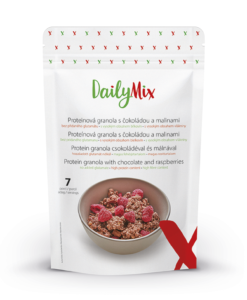 DailyMix Proteínová granola s čokoládou a malinami (7 porcií) - DailyMix - Ketomix