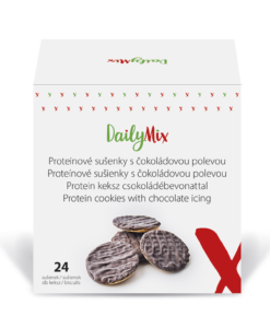 DailyMix Proteínové sušienky s čokoládovou polevou (24 sušienok) - DailyMix - Ketomix