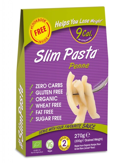 Slim Pasta Slim Pasta konjakové penne BIO  270 g - Slim Pasta - Ketomix