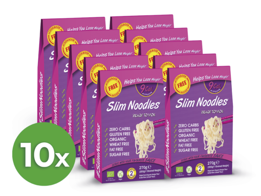 Slim Pasta Výhodný balíček Slim Pasta Rezance (10 ks) 2 500 g - Slim Pasta - Ketomix