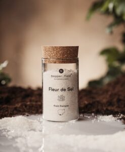 Soľný kvet - Fleur de Sel v sklenenej dóze 160g - kampotský pepř