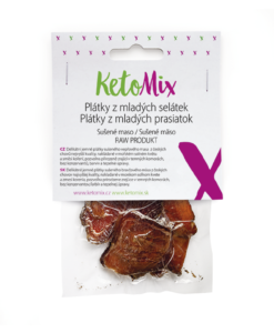 KetoMix Sušené mäso – plátky z mladých prasiatok 25 g - KetoMix - Ketomix