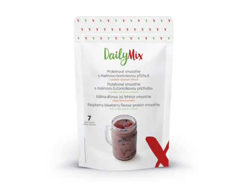 DailyMix Proteínové smoothie s malinovo-čučoriedkovou príchuťou (7 porcií) - DailyMix - Ketomix