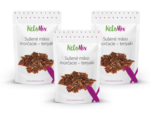 KetoMix Sušené mäso morčacie - teriyaki 3x25 g - KetoMix - Ketomix